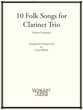 10 Folk Songs for Clarinet Trio cover